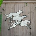 Clean Choice Track Dogs Vintage Wall Decor Wood Art CL1761349